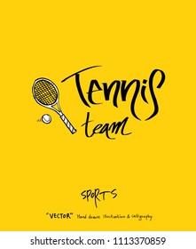 Sport poster / Sketchy leisure illustration - vector