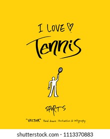 Sport poster / Sketchy leisure illustration - vector