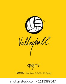 
Sport poster / Sketchy leisure illustration - vector