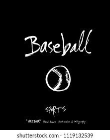 Sport poster / Sketchy leisure illustration - vector