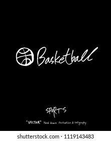 Sport poster / Sketchy leisure illustration - vector
