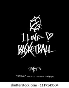 Sport poster / Sketchy leisure illustration - vector