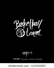 Sport poster / Sketchy leisure illustration - vector