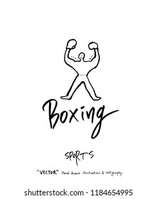 Sport poster / Sketchy leisure illustration - vector