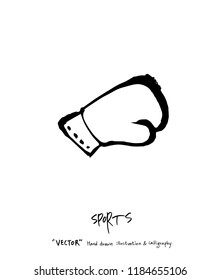Sport poster / Sketchy leisure illustration - vector