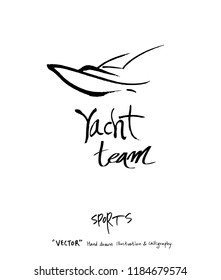 Sport poster / Sketchy leisure illustration - vector
