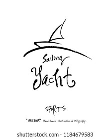 Sport poster / Sketchy leisure illustration - vector