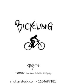 Sport poster / Sketchy leisure illustration - vector