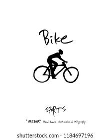 Sport poster / Sketchy leisure illustration - vector