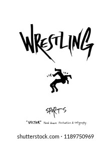 Sport poster / Sketchy leisure illustration - vector