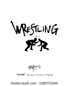 Sport poster / Sketchy leisure illustration - vector