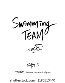 Sport poster / Sketchy leisure illustration - vector