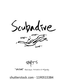 Sport poster / Sketchy leisure illustration - vector