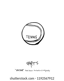 Sport poster / Sketchy leisure illustration - vector