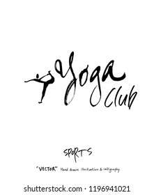 Sport poster / Sketchy leisure illustration - vector