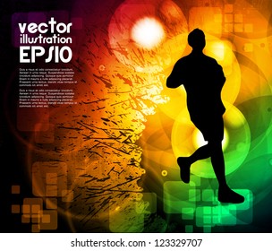 Sport poster. Vector illustration