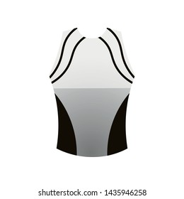 Sport professional grey color vest, woman outdoor running