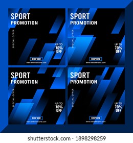 Sport Promotion Banner For Social Media Post