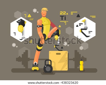 Sport prostheses design flat