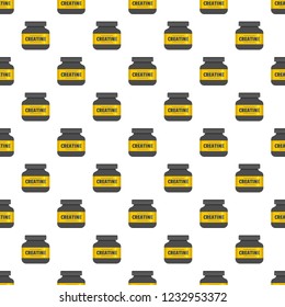 Sport protein pattern seamless vector repeat for any web design