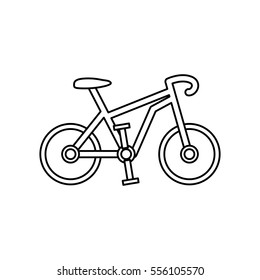 Sport race bicycle icon vector illustration graphic design