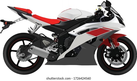 Sport Racing Bike Vector Illustration