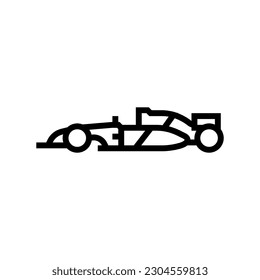 sport racing car vehicle auto line icon vector. sport racing car vehicle auto sign. isolated contour symbol black illustration