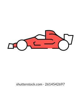 sport racing car vehicle auto line icon vector. sport racing car vehicle auto sign. isolated symbol illustration