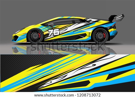  Sport  Racing  Car Wrap Decal  Sticker  Stock Vector Royalty 