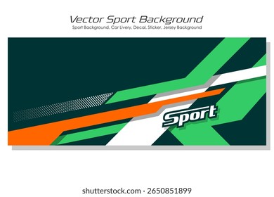 Sport racing car wrap design livery, decal, printable file premium EPS 10