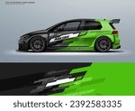 Sport racing car wrap livery design