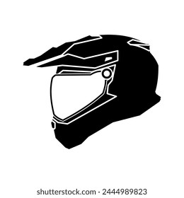 sport racing helmet vector icon