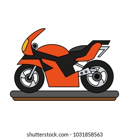 Sport racing motorcycle