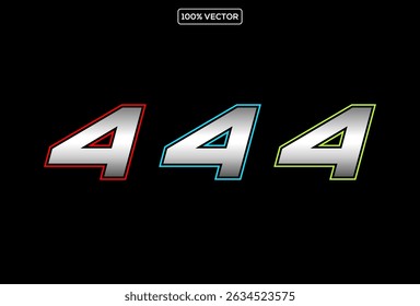 Sport Racing Number, Set of Start Racing number, sport race number 4