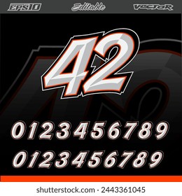 Sport and racing sticker template vector editable