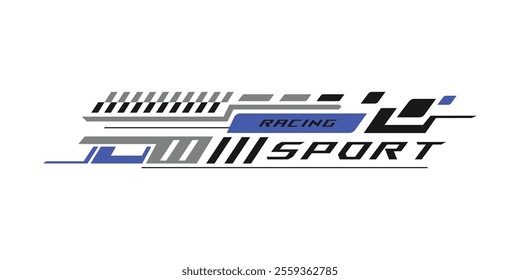 Sport racing stripe car stickers modification vinyl decal vector