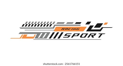 Sport racing stripe car stickers modification vinyl decal design