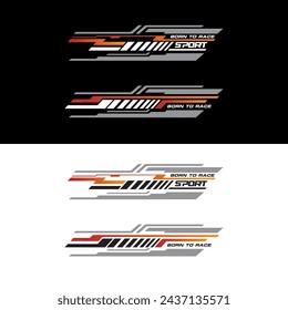 Sport racing stripes car stickers