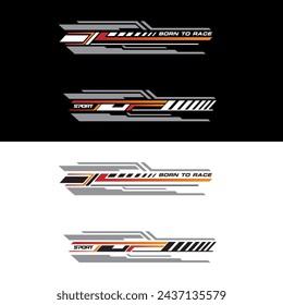 Sport racing stripes car stickers