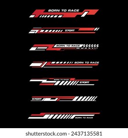 Sport racing stripes car stickers