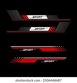 sport racing stripes car stickers modification and vinyl decal .