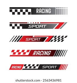 Sport racing stripes car stickers vinyl decal templates