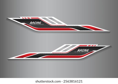 Sport racing stripes car stickers vinyl decal templates vector