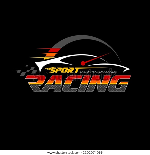 Sport Racingcar Logo Design Template Inspiration Stock Vector (Royalty ...