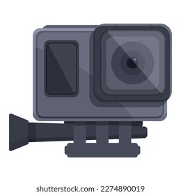 Sport recorder icon cartoon vector. Action camera. Car drive