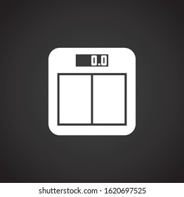 Sport related icon on background for graphic and web design. Creative illustration concept symbol for web or mobile app.