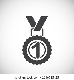 Sport related icon on background for graphic and web design. Creative illustration concept symbol for web or mobile app.