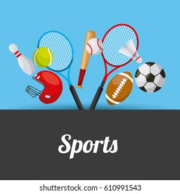 sport related icons. colorful design. vector illustration