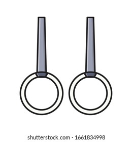 sport ring vector flat color icon 