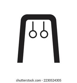 Sport rings icon design, isolated on white background. vector illustration